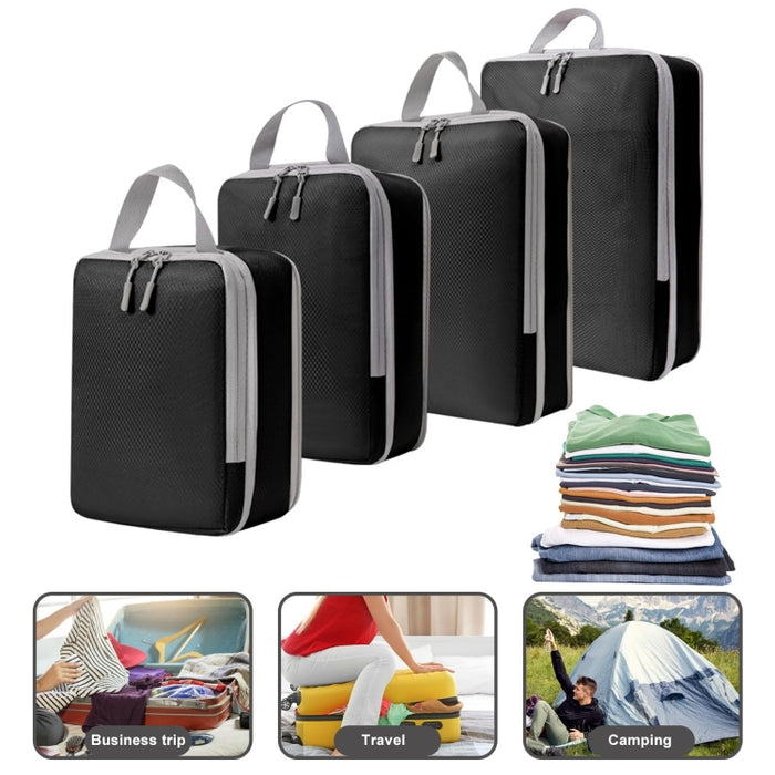 9 In 1  Compression Packing Cubes Expandable Travel Bags Luggage Organizer