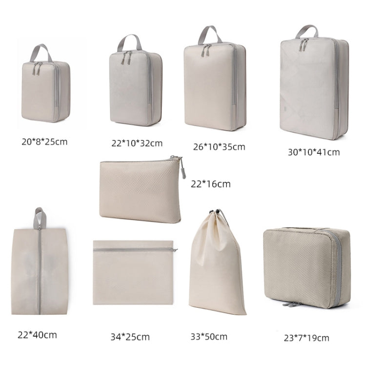 9 In 1  Compression Packing Cubes Expandable Travel Bags Luggage Organizer, 9 In 1