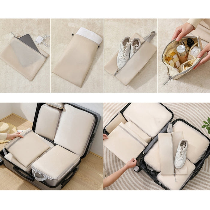 9 In 1  Compression Packing Cubes Expandable Travel Bags Luggage Organizer