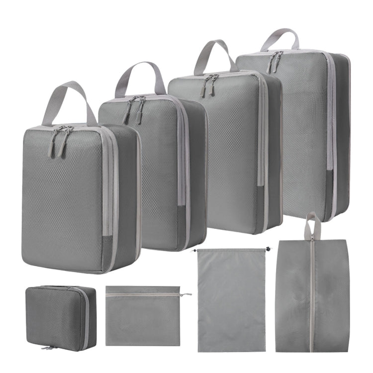 8 In 1  Compression Packing Cubes Expandable Travel Bags Luggage Organizer, 8 In 1