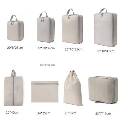 8 In 1  Compression Packing Cubes Expandable Travel Bags Luggage Organizer, 8 In 1