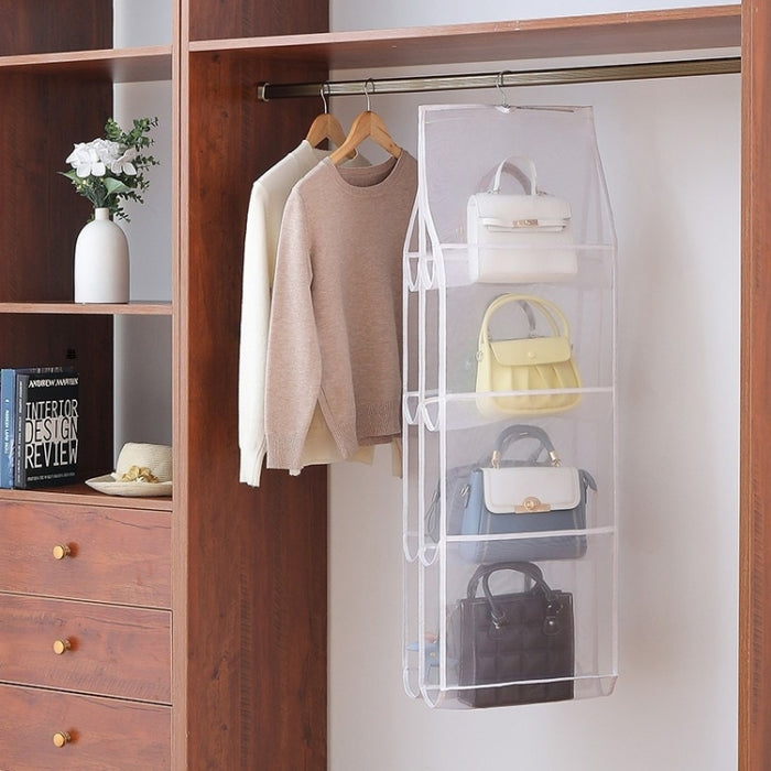 Bag Storage Hanging Bag Wardrobe Hanging Dust-proof Fabric Storage Bag