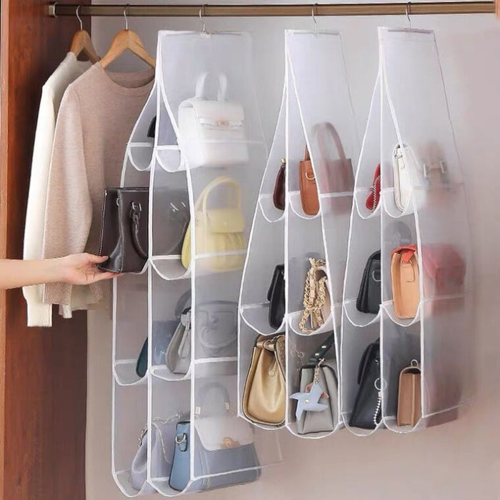 Bag Storage Hanging Bag Wardrobe Hanging Dust-proof Fabric Storage Bag