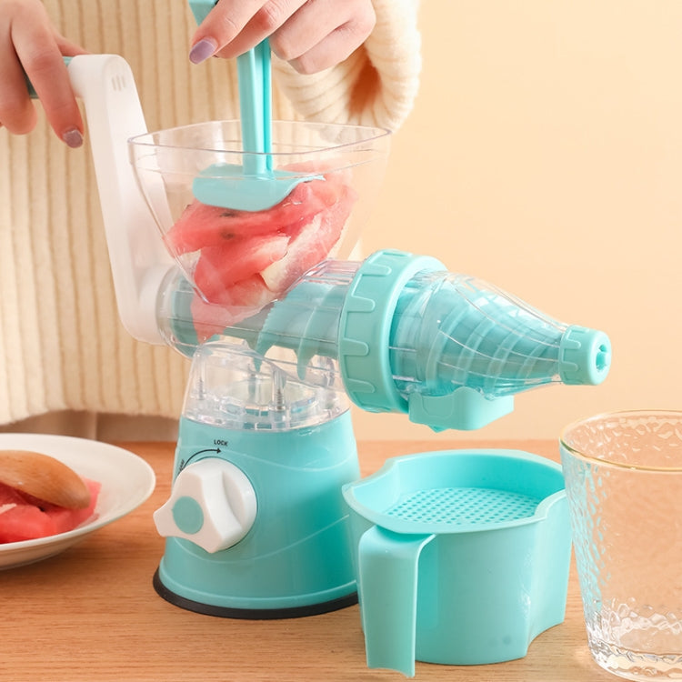 Hand Juicer Small Portable Food Processor Juice Vegetable Squeezer, Blue, Green, Red