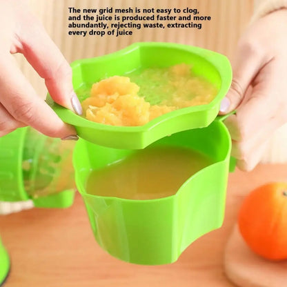 Hand Juicer Small Portable Food Processor Juice Vegetable Squeezer, Blue, Green, Red