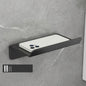 Stainless Steel Bathroom Roll Paper Holder No-Punch Cell Phone Storage Shelf, Phone Rack (White), Paper Rack (White）, Phone Rack (Black), Paper Rack (Black), Phone Rack (Gray), Paper Rack (Gray)