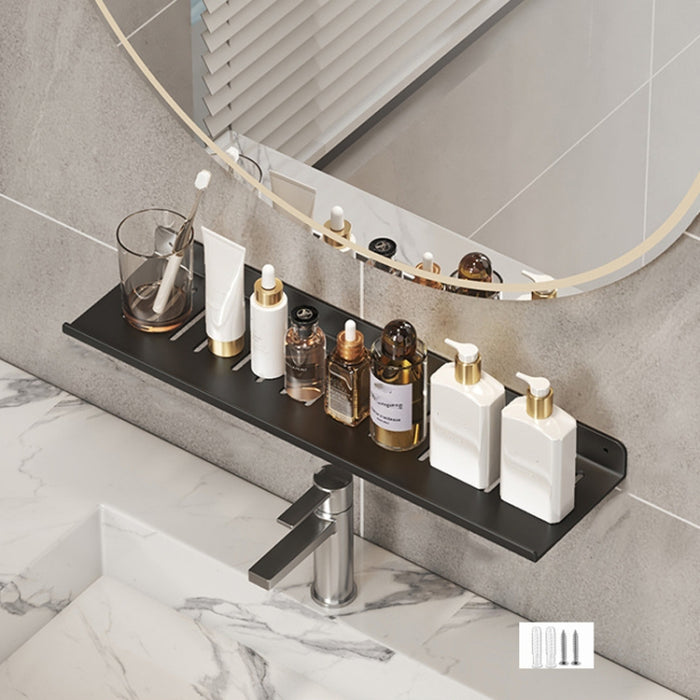 Faucet Rack Home Bathroom Vanity Shelf No Hole Storage Shelf