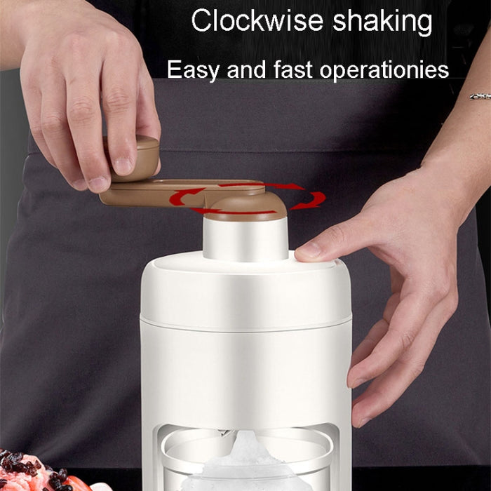 Kacheeg Small Home Ice Shaving Machine Hand-Cranked Ice Crusher