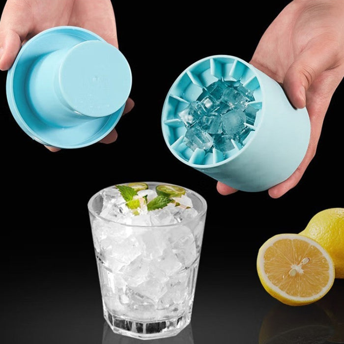 Cylindrical Silicone Ice Cube Cup Ice Making Mold