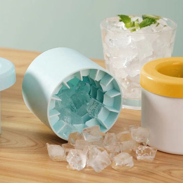 Cylindrical Silicone Ice Cube Cup Ice Making Mold