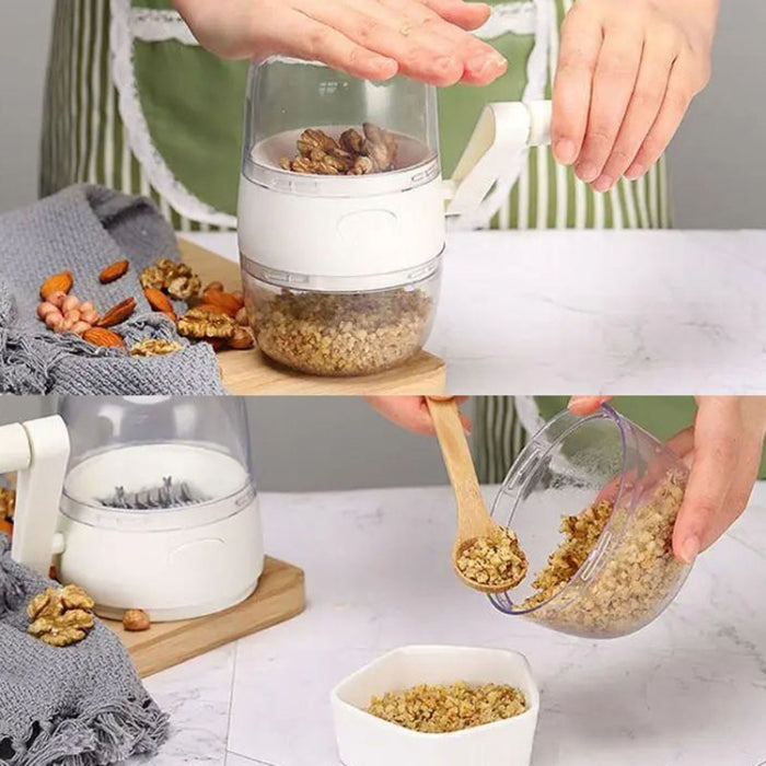 Household Dried Fruit Peanut Crusher Kitchen Hand Crank Nut Pulverizer