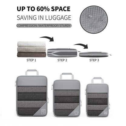 6 In 1 Compression Mesh Travel Cubes Clothes Underwear Packing Bags, 6 In 1