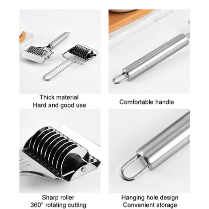 Stainless Steel Roller Noodle Cutter Kitchen Vegetable Onion And Garlic Chopping Tools, SJ-13