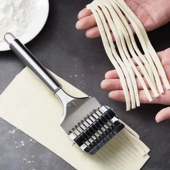 Stainless Steel Roller Noodle Cutter Kitchen Vegetable Onion And Garlic Chopping Tools