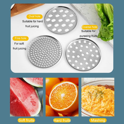 Stainless Steel Potato Press Manual Juicer Vegetable And Fruit Squeezer, 3 In 1, SJ-02 Side Hole, SJ-01 Bottom Hole, SJ-04 Side Hole Red