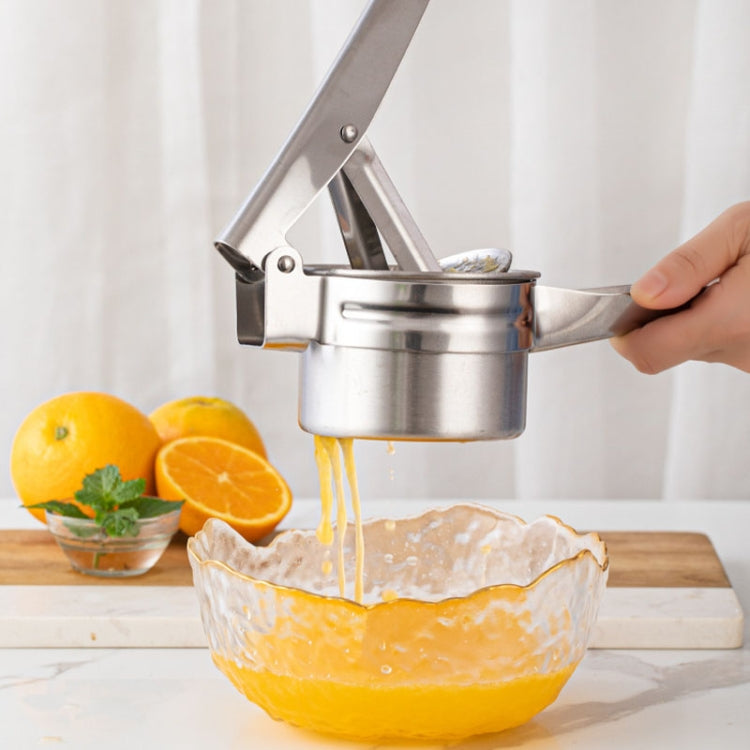 Stainless Steel Potato Press Manual Juicer Vegetable And Fruit Squeezer, 3 In 1, SJ-02 Side Hole, SJ-01 Bottom Hole, SJ-04 Side Hole Red