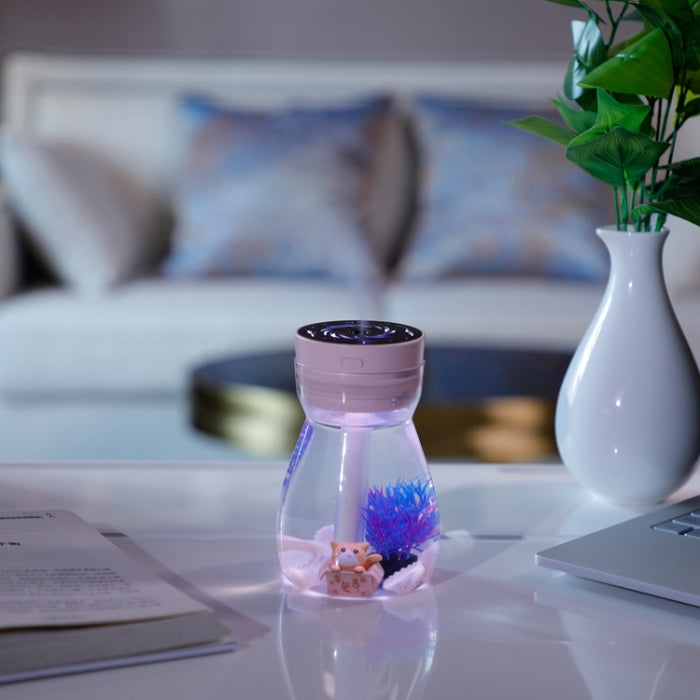 FH-068 Mini USB Car Home Colorful Light Bottle Micro Landscape Humidifier