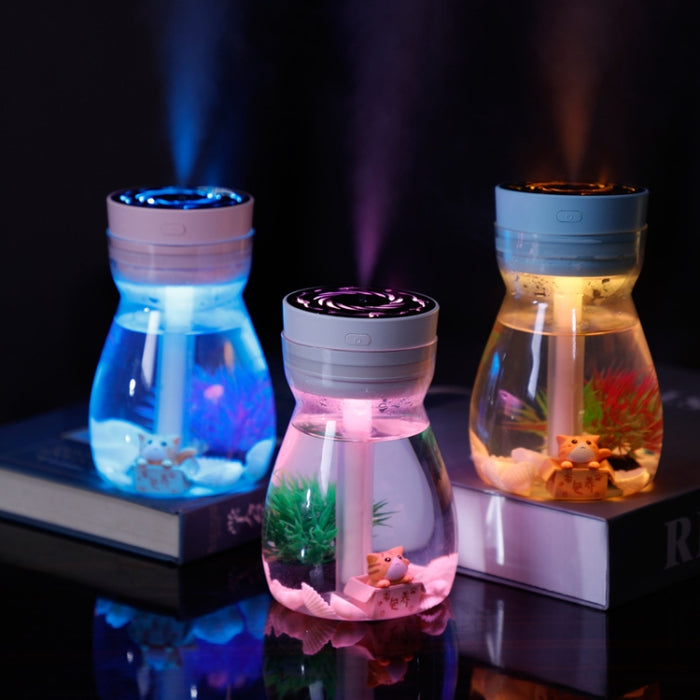 FH-068 Mini USB Car Home Colorful Light Bottle Micro Landscape Humidifier