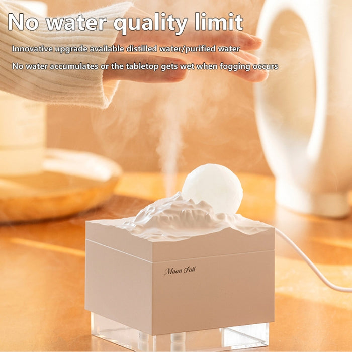 Moon Meteorite Mini Humidifier With Colorful Night Light