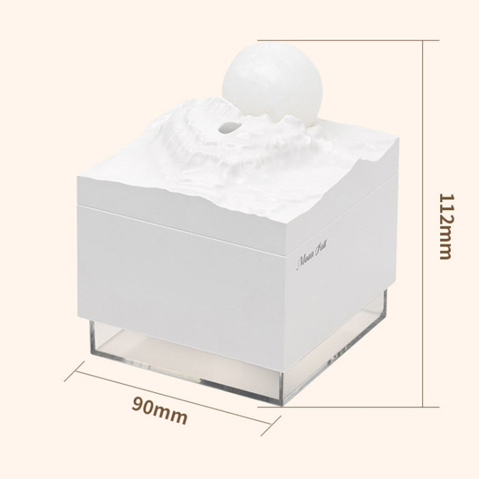 Moon Meteorite Mini Humidifier With Colorful Night Light