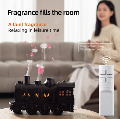300ml Small Train Essential Oil Diffuser Humidifier With Remote Control, EU Plug, US Plug, AU Plug, UK Plug