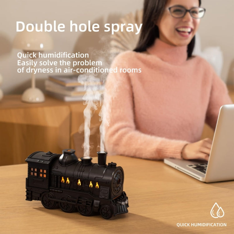 300ml Small Train Essential Oil Diffuser Humidifier With Remote Control, EU Plug, US Plug, AU Plug, UK Plug