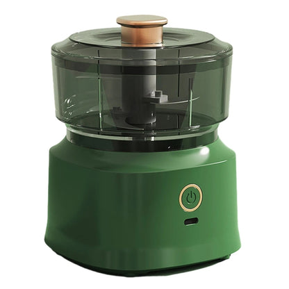 JRQ-01 Home Wireless Electric Meat Grinder Kitchen Garlic Pounder, Long-press, Double-click, Electroplated Double-click