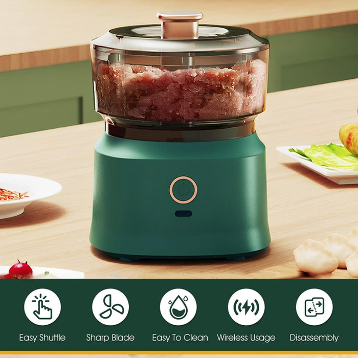 JRQ-01 Home Wireless Electric Meat Grinder Kitchen Garlic Pounder