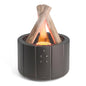 Bonfire Shaped Remote Control Aroma Diffuser Desktop Flame Humidifier, Black, Colorful White