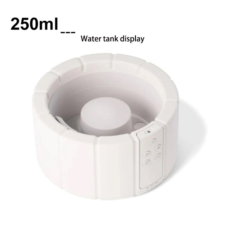 Bonfire Shaped Remote Control Aroma Diffuser Desktop Flame Humidifier, Black, Colorful White