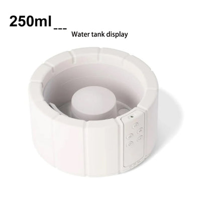 Bonfire Shaped Remote Control Aroma Diffuser Desktop Flame Humidifier, Black, Colorful White
