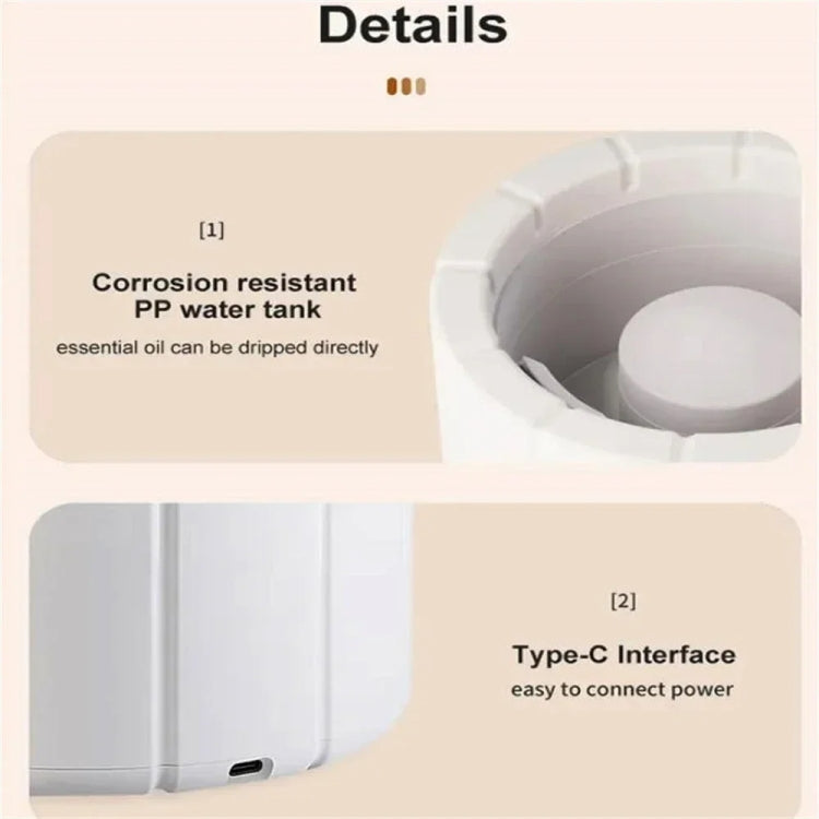 Bonfire Shaped Remote Control Aroma Diffuser Desktop Flame Humidifier, Black, Colorful White