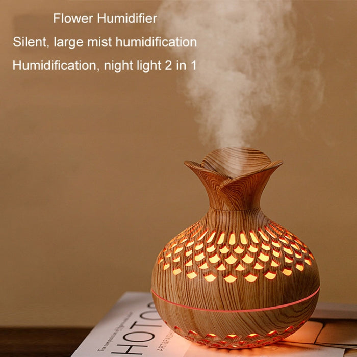 LED Light Aromatherapy Diffuser Home Small Vase Quiet Humidifier Aromatherapy Diffuser 2 In 1