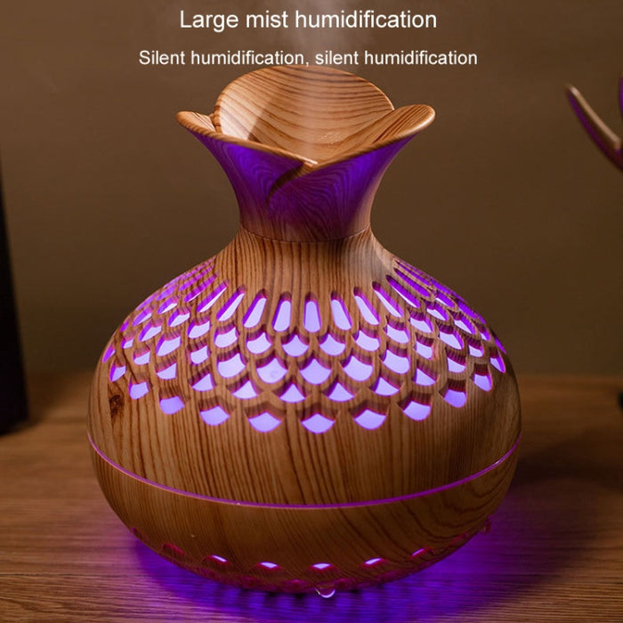 LED Light Aromatherapy Diffuser Home Small Vase Quiet Humidifier Aromatherapy Diffuser 2 In 1