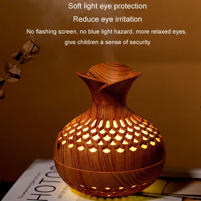 LED Light Aromatherapy Diffuser Home Small Vase Quiet Humidifier Aromatherapy Diffuser 2 In 1