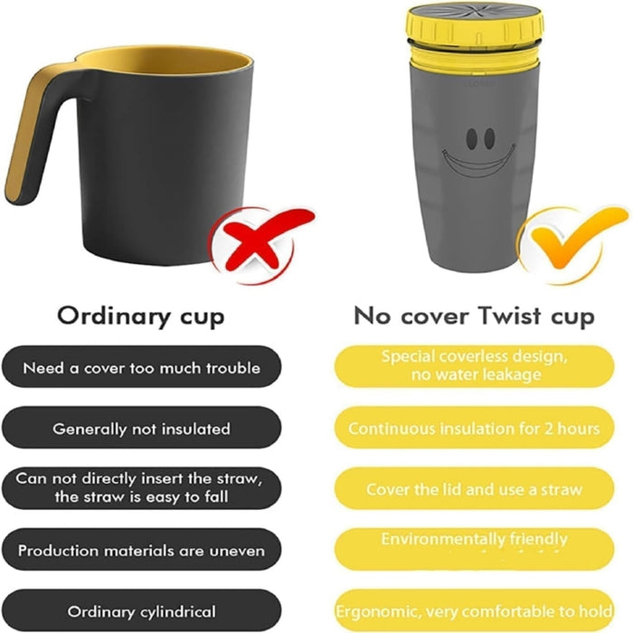 Twizz Cup Without Lid Leak Proof Travel Mug With Straw