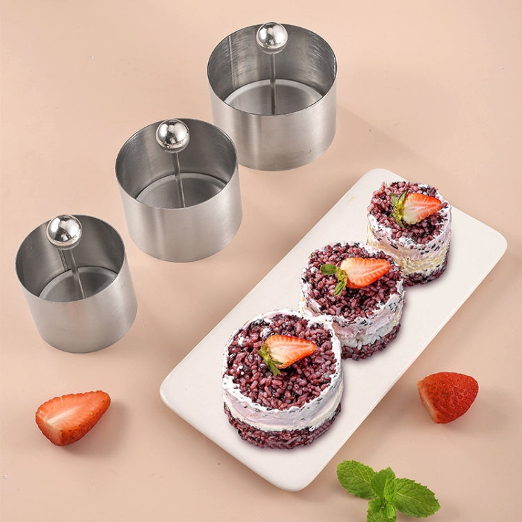 Stainless Steel Tiramisu Mold Mousse Cake Disk Mold, Small, Medium, Large