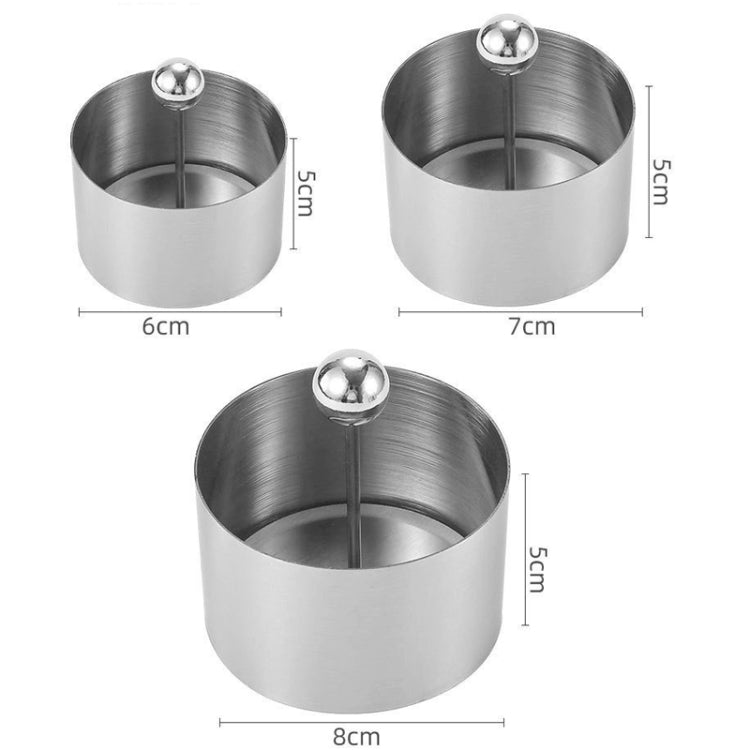 Stainless Steel Tiramisu Mold Mousse Cake Disk Mold, Small, Medium, Large
