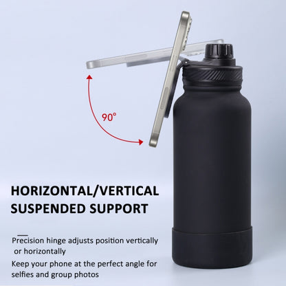 Sports Bottle With Phone Magnetic Holder Stainless Steel Thermos Cup, 650ml, 1000ml, 1200ml