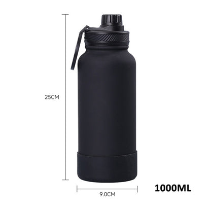 Sports Bottle With Phone Magnetic Holder Stainless Steel Thermos Cup, 650ml, 1000ml, 1200ml