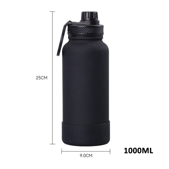 Sports Bottle With Phone Magnetic Holder Stainless Steel Thermos Cup