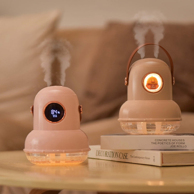 ICARER FAMILY IF-JS01 USB Charging Desktop Night Light Dual-spray Humidifier, White (Doll), Pink (Doll), Beige (Doll), Green (Doll), White (Digital), Pink (Digital), Beige (Digital), Green (Digital)