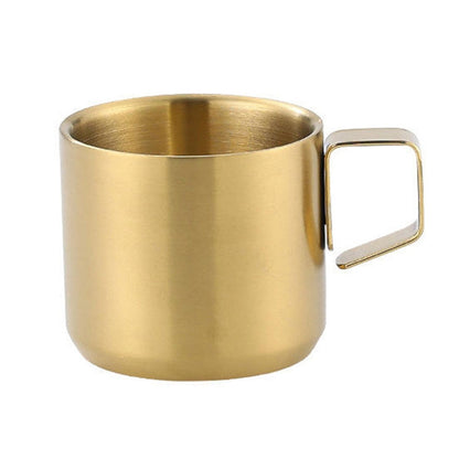 304 Stainless Steel Double Layer Insulated Mug Children Drop-proof Water Cup Coffee Mug, 150ml, 200ml, 280ml