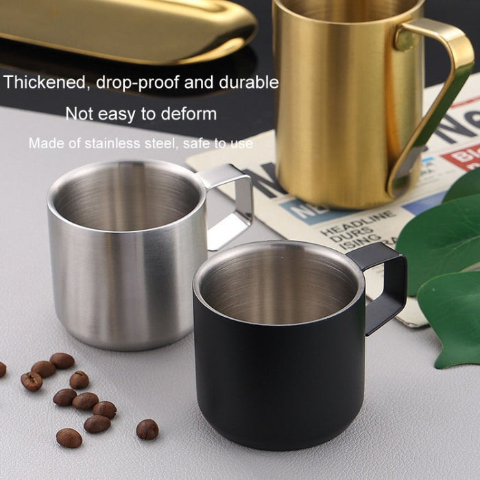 304 Stainless Steel Double Layer Insulated Mug Children Drop-proof Water Cup Coffee Mug