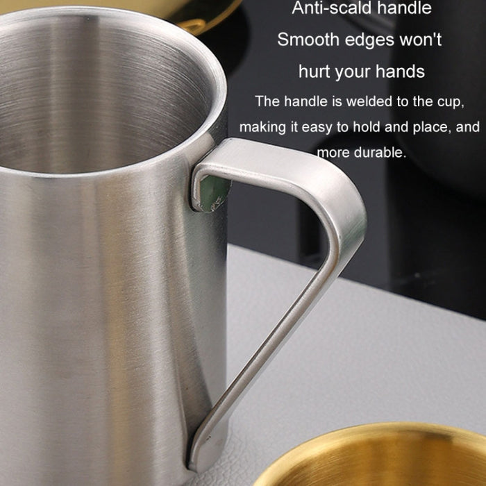 304 Stainless Steel Double Layer Insulated Mug Children Drop-proof Water Cup Coffee Mug