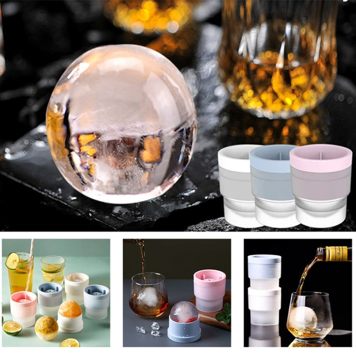 3pcs /Set Whiskey Ice Ball Mold 6cm Large Diameter Spherical Ice Cube Mould