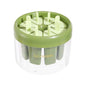 Homemade Popsicle Molds 8 Grid Ice Popsicle Maker With Ice Storage Bin, Green, Orange