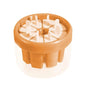 Homemade Popsicle Molds 8 Grid Ice Popsicle Maker With Ice Storage Bin, Green, Orange