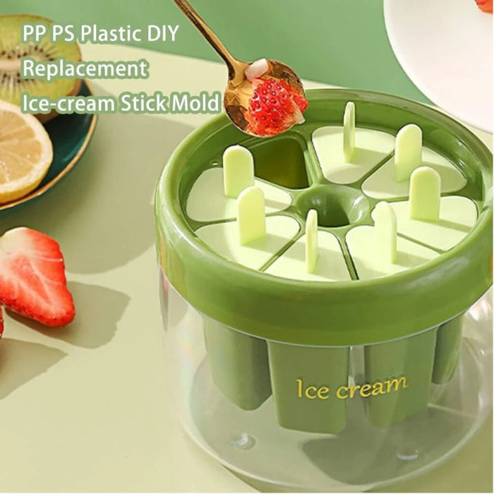 Homemade Popsicle Molds 8 Grid Ice Popsicle Maker With Ice Storage Bin