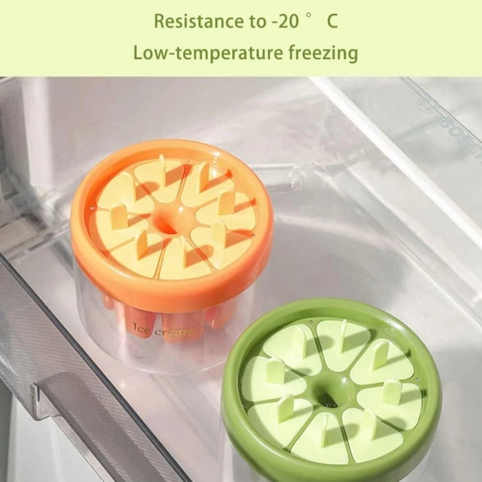 Homemade Popsicle Molds 8 Grid Ice Popsicle Maker With Ice Storage Bin